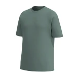 Футболка Men's Set Oversize Fit U-neck. Cotton. Сіро-зелений Футболка Men's Set Oversize Fit U-neck. Cotton. Сіро-зелений