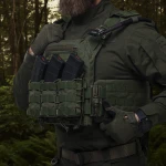 Одинарный подсумок под магазины АК/АR (тканевый). Олива 3 Одинарный подсумок под магазины АК/АR (тканевый). Олива 3