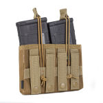 Підсумок відкритий для двох магазинів .308 калібру MOLLE "RMBP 308" (Rifle Mag`s Bunji Pouch) Coyote Brown 3