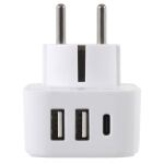 Адаптер Lifeventure European Travel Adaptor USB 4 Адаптер Lifeventure European Travel Adaptor USB 4