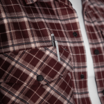 Сорочка «Буревій» (Logo Tan), Camotec. Burgundy Check 5