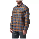 Сорочка тактична "5.11 Tactical® Lester Flannel Plaid Long Sleeve Shirt" Cobalt Blue Plaid