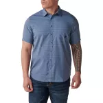 Сорочка тактична "5.11 Tactical Aerial Short Sleeve Shirt" GREY BLUE