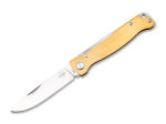 Ніж Boker Atlas Brass, клинок 70 мм, сталь Sandvik 12C27