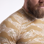 Рашгард тактический Raptor Rashguard Tigerstripe Desert. Slim fit, полиэстер 3