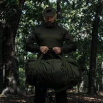 Тактична сумка баул на 100 л. Cordura 500D. Водостійка. Олива 8 Тактична сумка баул на 100 л. Cordura 500D. Водостійка. Олива 8