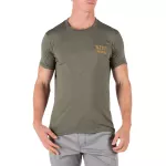 Футболка з малюнком "5.11 Tactical EMEA GOOD FIGHT Short Sleeve TEE" Military Green