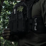 Тройной эластичный подсумок для магазинов АК/АR открытого типа с креплением MOLLE. Черный 5 Тройной эластичный подсумок для магазинов АК/АR открытого типа с креплением MOLLE. Черный 5