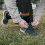 Шкарпетки водонепроникні Dexshell Running з помаранчевими смугами 4