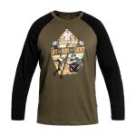 Футболка Long Sleeve Helikon-Tex Lift, Run, Shoot, Олива