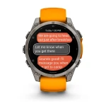 Смарт-часы Garmin Fenix 8, Amoled, Sapphire, Titanium из Spark Orange/Graphite 46 мм. Оранжевый 7 Смарт-часы Garmin Fenix 8, Amoled, Sapphire, Titanium из Spark Orange/Graphite 46 мм. Оранжевый 7
