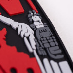 Патч (шеврон) «Київ-Вільний» від Brand Element. М’який ПВХ пластик. Червоний 3