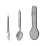 Zestaw sztućców turystycznych NexTool Titanium Tableware Set, tytan