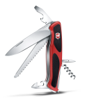 Ніж Victorinox Delemont RangerGrip 55, Червоно - чорний 2