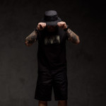 Футболка чоловіча Basic Military. Gasmask Grins. Cottone/Elastane, чорний 4