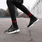 Водонепроницаемые носки DexShell Running Lite Socks. Червоні смужки 2 Водонепроницаемые носки DexShell Running Lite Socks. Червоні смужки 2