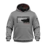 M-Tac кофта Hoodie Чорні Запорожці бавовна Hard, Світло-сірий 2