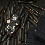 Патч (шеврон) «Малюк народжений для війни» від Sanchi. М’який ПВХ пластик. Олива 6