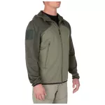Реглан тактичний на блискавці з капюшоном "5.11 Reactor FZ Hoodie 2.0" Sage Green 2