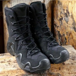 Зимові тактичні черевики LOWA Zephyr HI GTX TF. Мембрана Gore-Tex®. Чорного кольору. EU 42 3