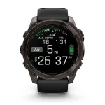 Смарт-годинник Garmin Fenix 8 Amodel Sapphire, Carbon Grey DLC Titanium, 46 mm, Чорний 5