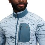 Кофта флисовая мужская Black Diamond M Rift HZ Fleece Jacket, Relief/Fog Blue/Midnight Blue 5
