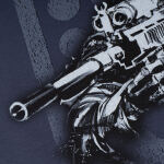 Футболка с рисунком "Special Force Sniper" Blue Graphite 6 Футболка с рисунком "Special Force Sniper" Blue Graphite 6