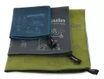 Полотенце Pinguin Micro Towel, розмір M, 40 × 80 см – Зелений, принт Map 2 Полотенце Pinguin Micro Towel, розмір M, 40 × 80 см – Зелений, принт Map 2
