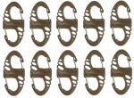 Карабін Sturm Mil-Tec S-HOOK Coyote (10 шт) Coyote 4 Карабін Sturm Mil-Tec S-HOOK Coyote (10 шт) Coyote 4