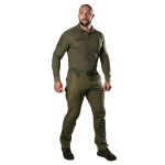 Поло Army ID Long CoolPass Pique LT Олива 3 Поло Army ID Long CoolPass Pique LT Олива 3
