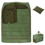 Спальний мішок двомісний Naturehike CNK2350WS019 з подушками зелений