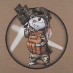 Футболка с рисунком "ПВО" Olive Drab 3