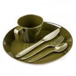 Набор столовый Sturm Mil-Tec "Camp Set Plastic" Olive 12 Набор столовый Sturm Mil-Tec "Camp Set Plastic" Olive 12