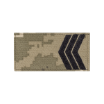 Погон ЗСУ сержант (чорна нитка, на липучці). Піксель (мм-14)