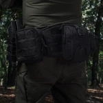 Комплект Modular Battle Belt S/M без балістичного захисту. Пояс з обвісами. Чорний 8