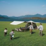 Намет чотиримісний автоматичний надувний із тентом Naturehike Ango CNK2550WS017, коричневий 4 Намет чотиримісний автоматичний надувний із тентом Naturehike Ango CNK2550WS017, коричневий 4