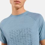 Футболка Odlo Merino Tencel Hyper Map, Baby Blue Melange 4