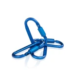 Карабин тактический универсальный, 80 мм. Стальной. Цвет Синий 3 Карабин тактический универсальный, 80 мм. Стальной. Цвет Синий 3