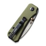 Ніж складаний Civivi Baby Banter Зелений G10 Nitro-V Сірий Stonewash 6