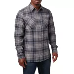 Сорочка тактична "5.11 Tactical® Silverwood Flannel Plaid Long Sleeve Shirt" Overcast Grey Plaid