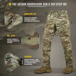 Штани M-Tac Aggressor Gen II Flex Rip-Stop. Мультикам 6