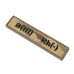 Шеврон (нашивка) группа крови B(III) Rh(-), 2.5 х 12.5 см. Мультикам 3 Шеврон (нашивка) группа крови B(III) Rh(-), 2.5 х 12.5 см. Мультикам 3