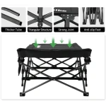 Ліжко складане Naturehike CNK2300WS010. Поліестер Oxford/залізо. Чорний 5