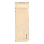 Килимок туристичний Naturehike CNK2300DZ014 із подушкою самонадувний 192x65x3 см бежевий