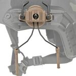 Крепление адаптер на каске шлем HL-ACC-43-T для наушников Peltor/Earmor/Walkers (tan) 3 Крепление адаптер на каске шлем HL-ACC-43-T для наушников Peltor/Earmor/Walkers (tan) 3