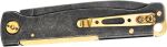 Ніж Boker Нiж Atlas Black Stonewash Brass, клинок 72 мм, сталь Sandvik 12C27 6