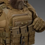Нагрудный админ подсумок. Cordura 1000. Крепление Molle. Койот 6
