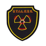 Шеврон (нашивка) S.T.A.L.K.E.R., 8.5х8 см. Помаранчево-чорний Шеврон (нашивка) S.T.A.L.K.E.R., 8.5х8 см. Помаранчево-чорний