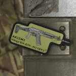 Патч (шеврон) «АК-12 М1» від А.Т.А.К.А. М’який ПВХ пластик. Олива 2
