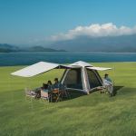Намет чотиримісний автоматичний надувний із тентом Naturehike Ango CNK2550WS017, коричневий 2 Намет чотиримісний автоматичний надувний із тентом Naturehike Ango CNK2550WS017, коричневий 2